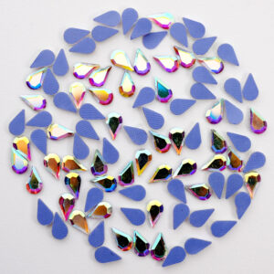 Drop shape fancy glass rhinestones