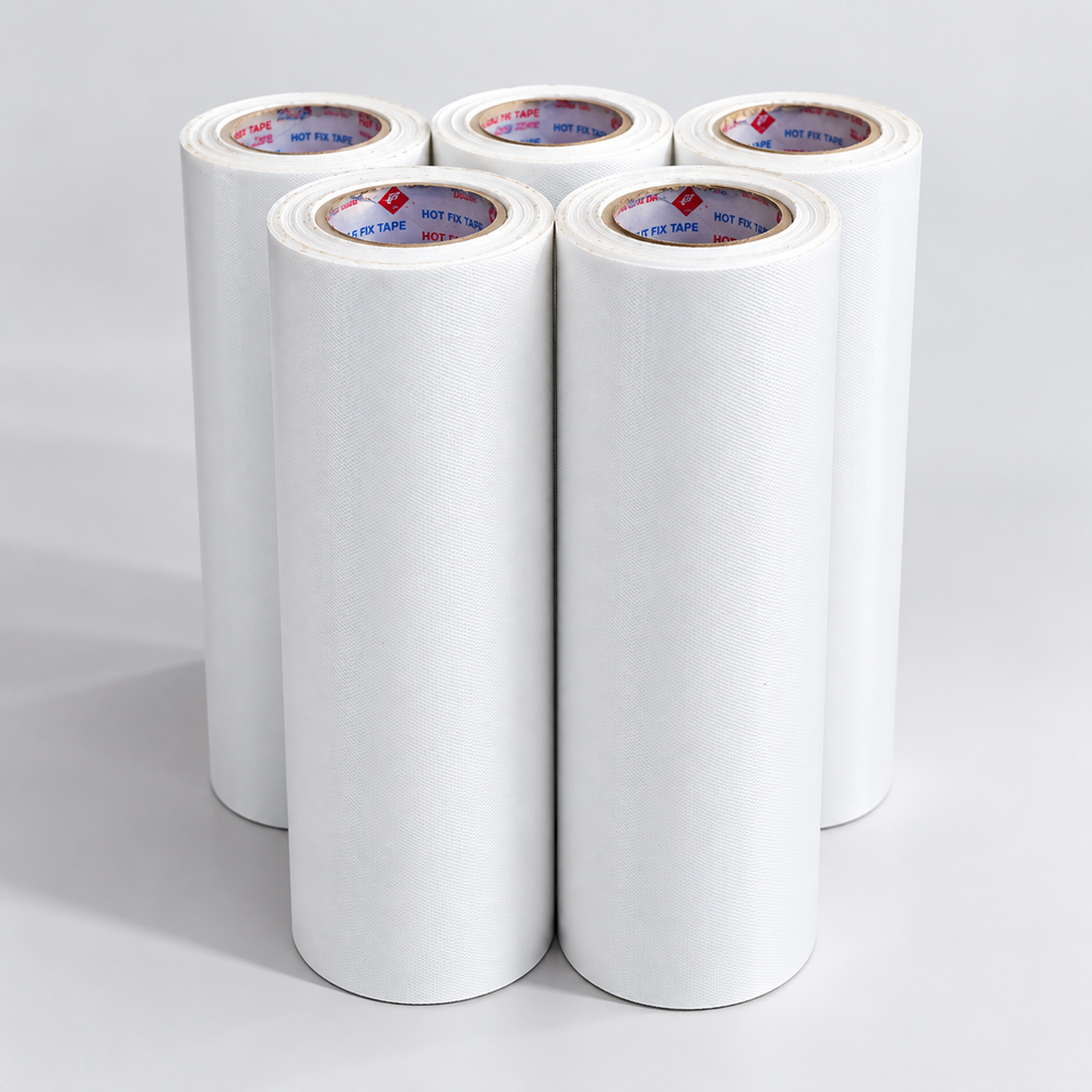 Heat transfer film rolls for hotfix rhinestones